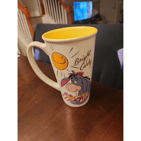 Disney Winnie the Pooh's Eeyore "Bright & Early" Tall Coffee Mug - Picture 2 of 5